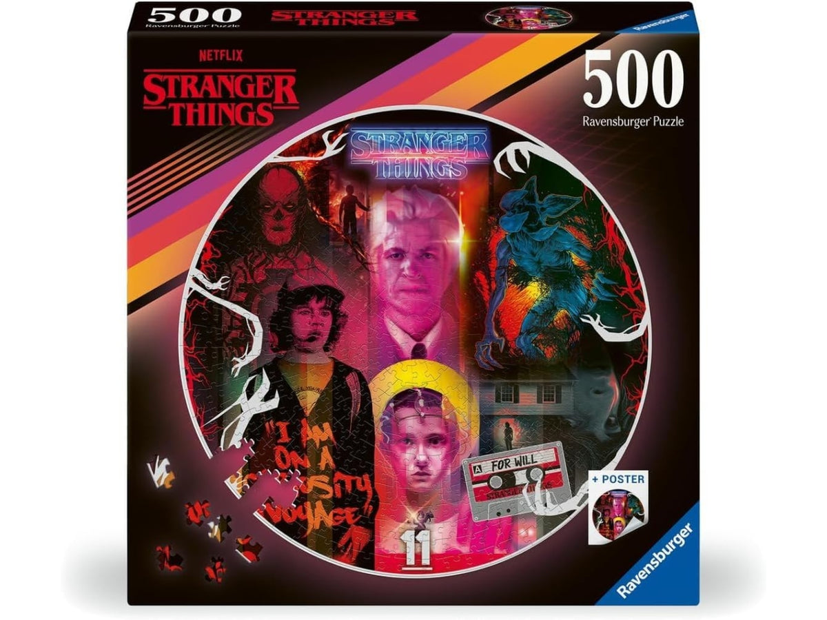 Puzzle 500 pezzi Stranger Things Round