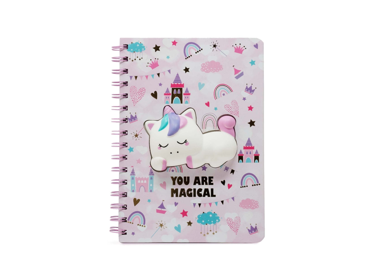 Puffy, unicorno, notebook spiralato squishy