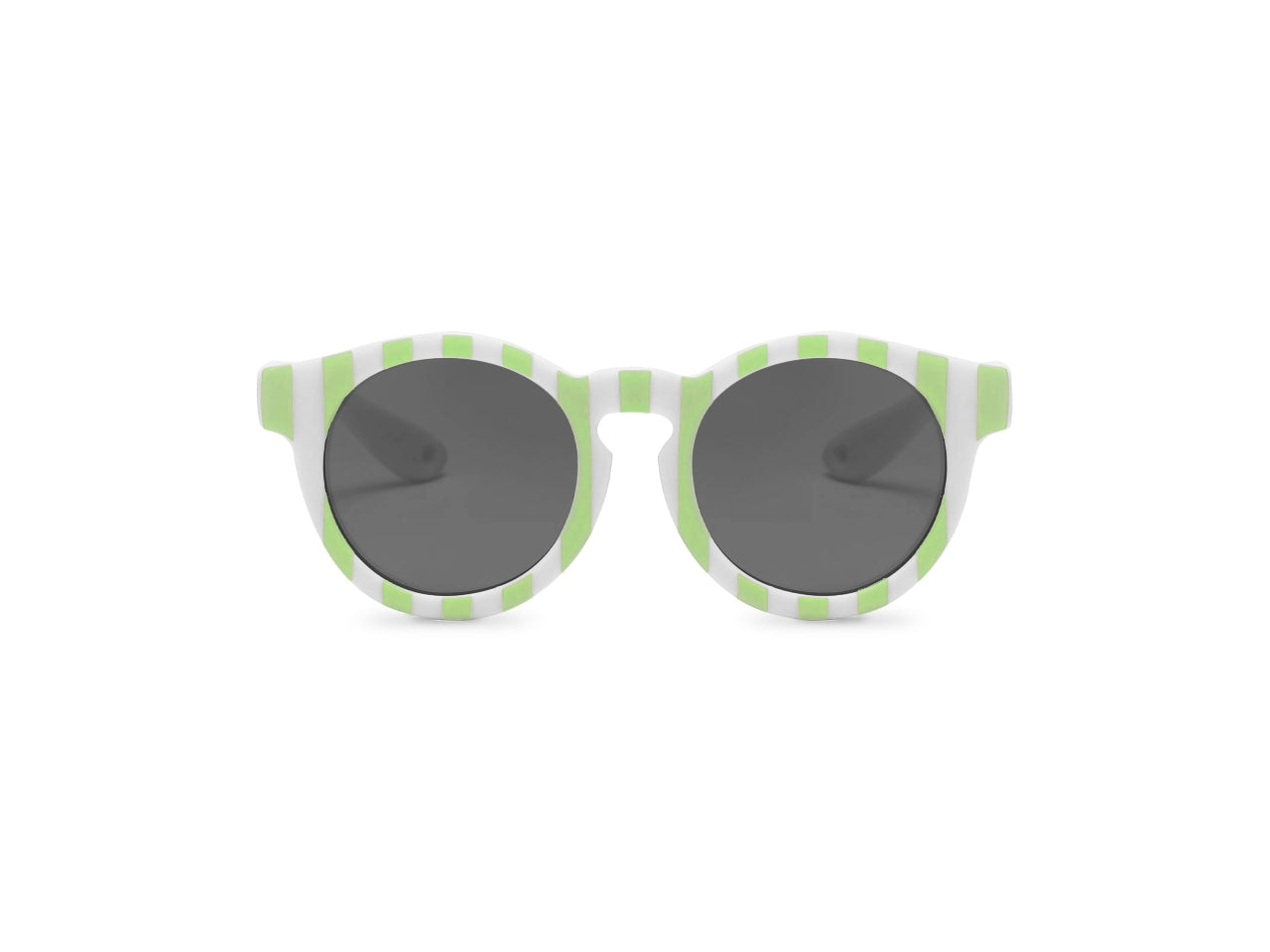 Sunny, occhiali da sole righe, verde e bianco