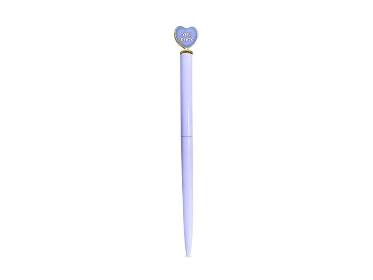 Penna sarah, cuore lilla
