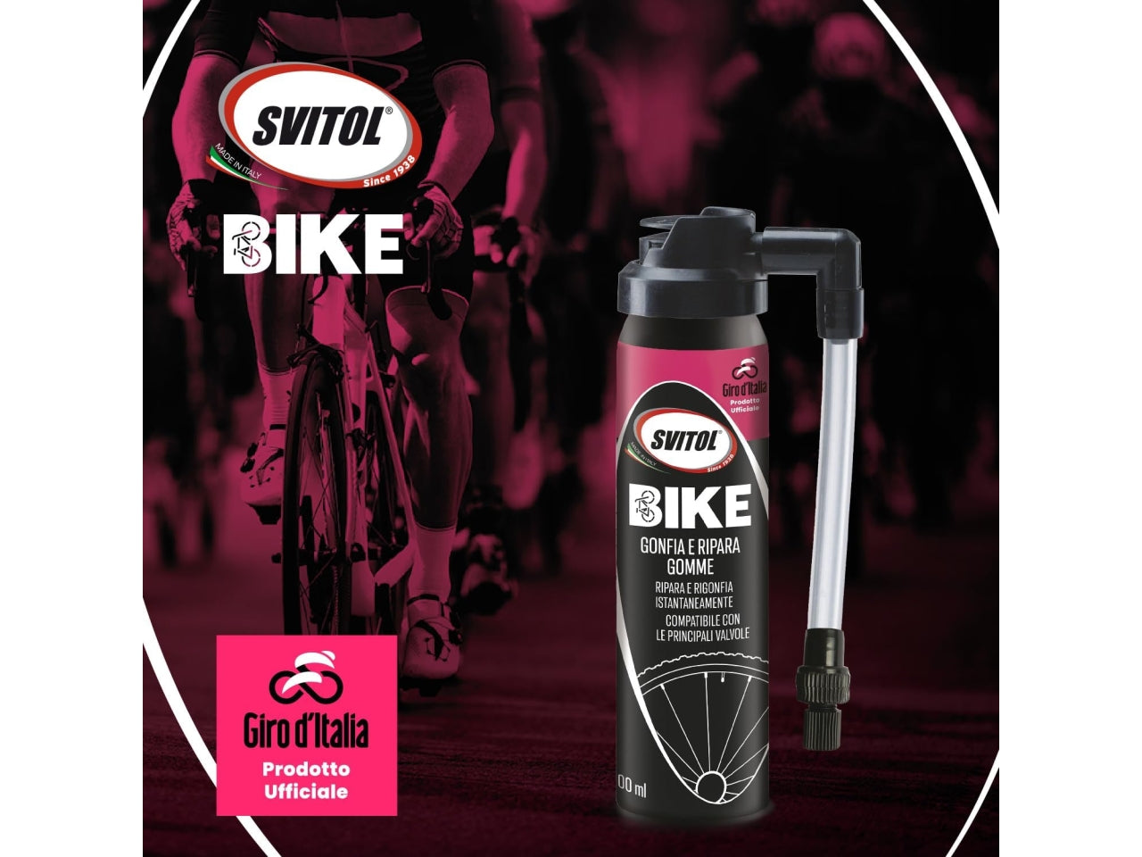 Svitol bike gonfia e ripara gomme 100ml
