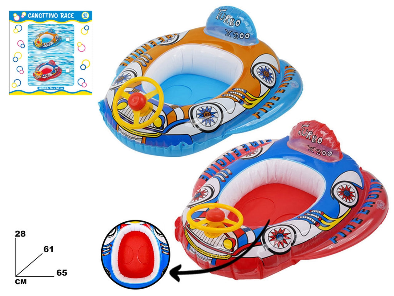 Canottino Race 76x60, colori assortiti