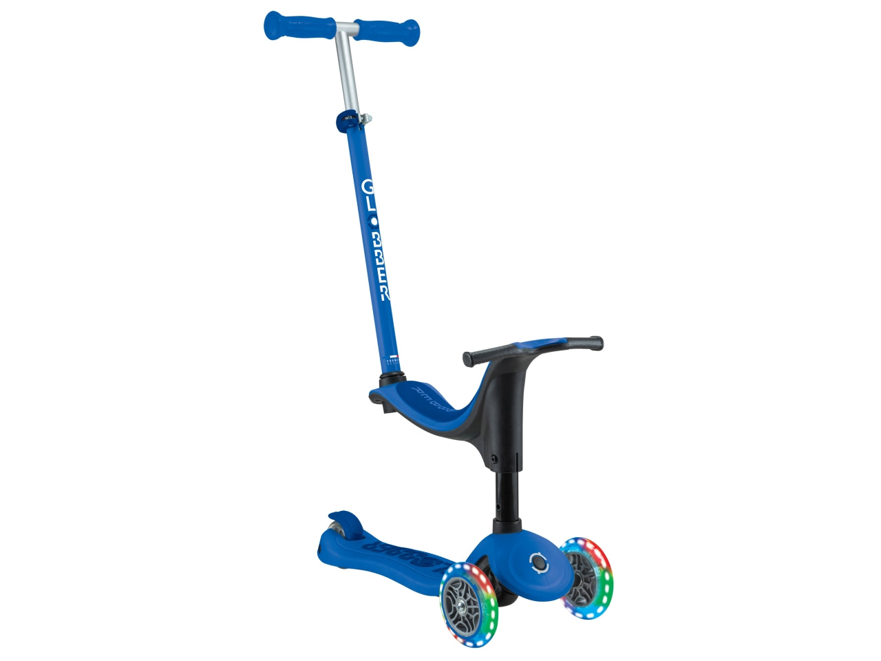 Globber monopattino cavalcabile go-up di colore narvy blue
