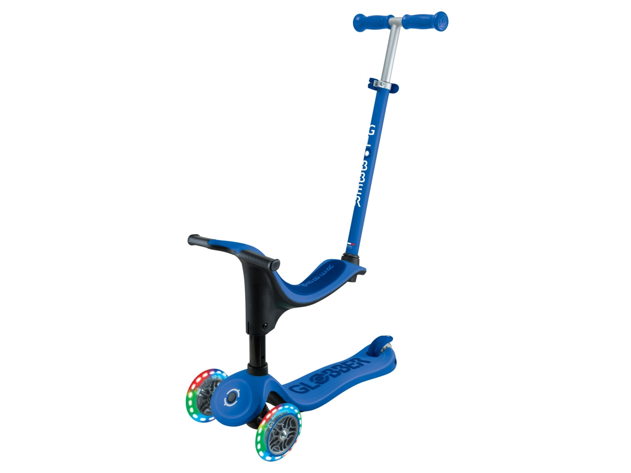 Globber monopattino cavalcabile go-up di colore narvy blue