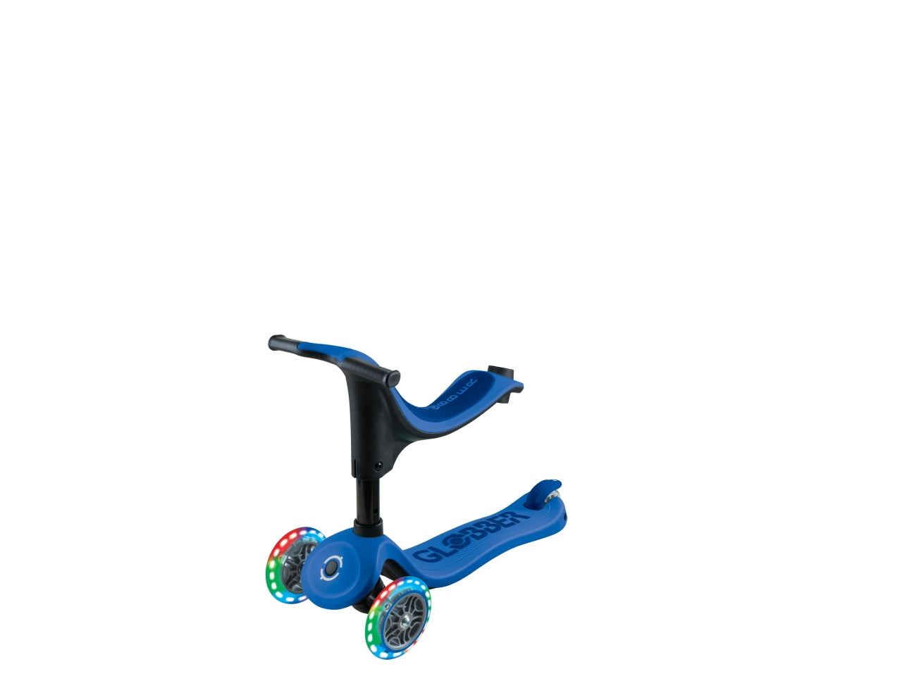 Globber monopattino cavalcabile go-up di colore narvy blue