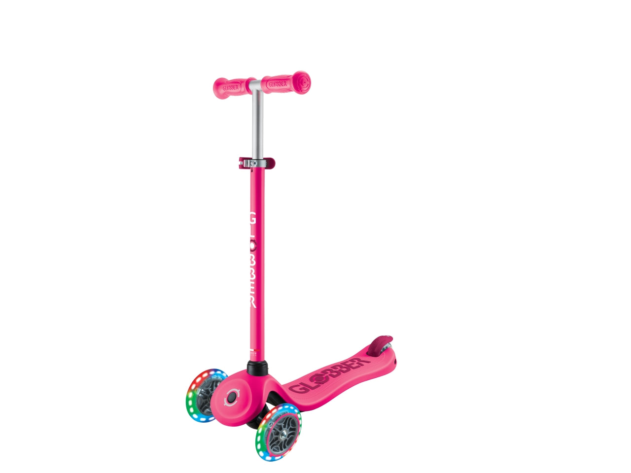 Globber monopattino cavalcabile go-up di colore rosa/fucsia