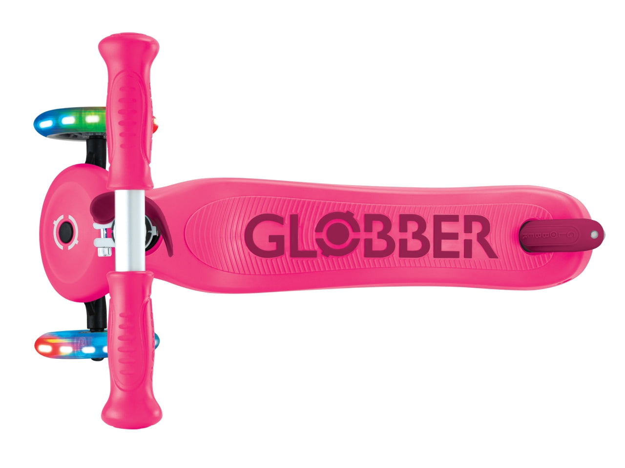Globber monopattino cavalcabile go-up di colore rosa/fucsia