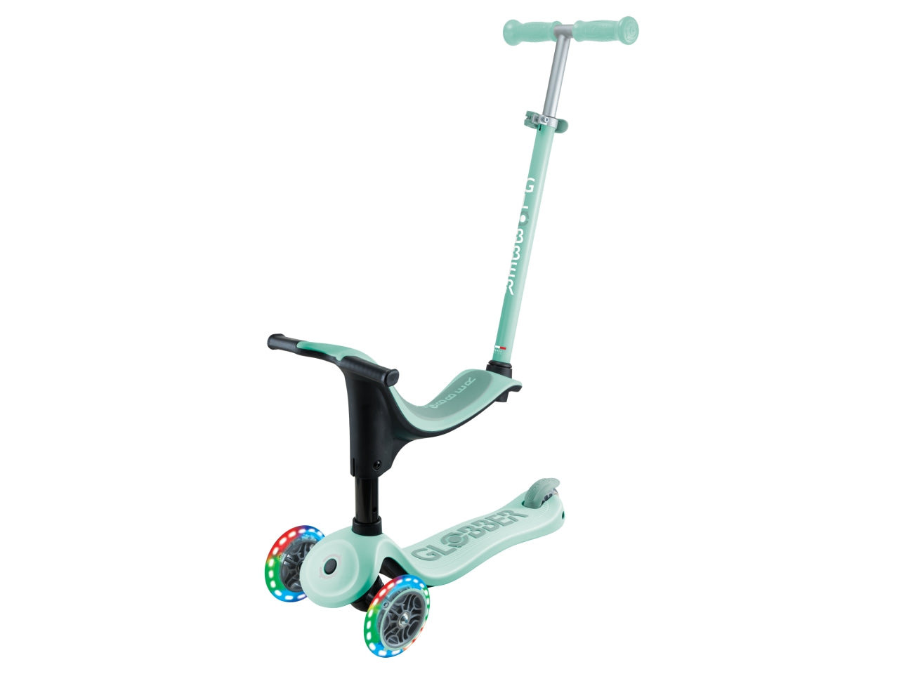 Globber monopattino cavalcabile go-up di colore menta/pistacchio
