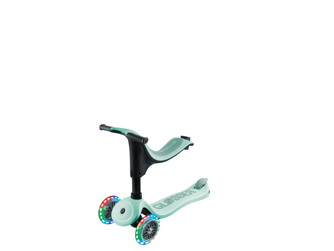 Globber monopattino cavalcabile go-up di colore menta/pistacchio
