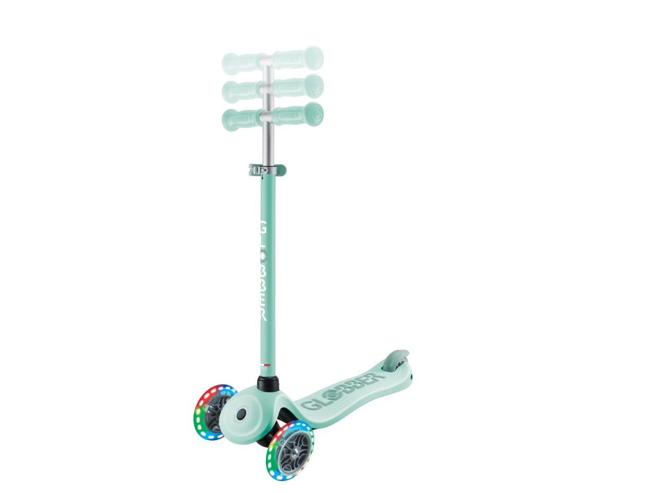 Globber monopattino cavalcabile go-up di colore menta/pistacchio