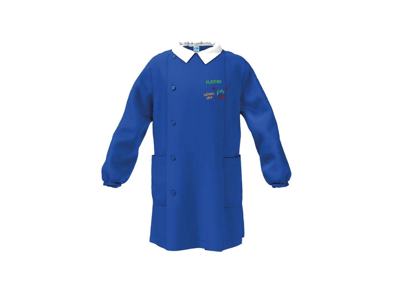 Grembiule scuola bimbo blu, taglia 7 anni