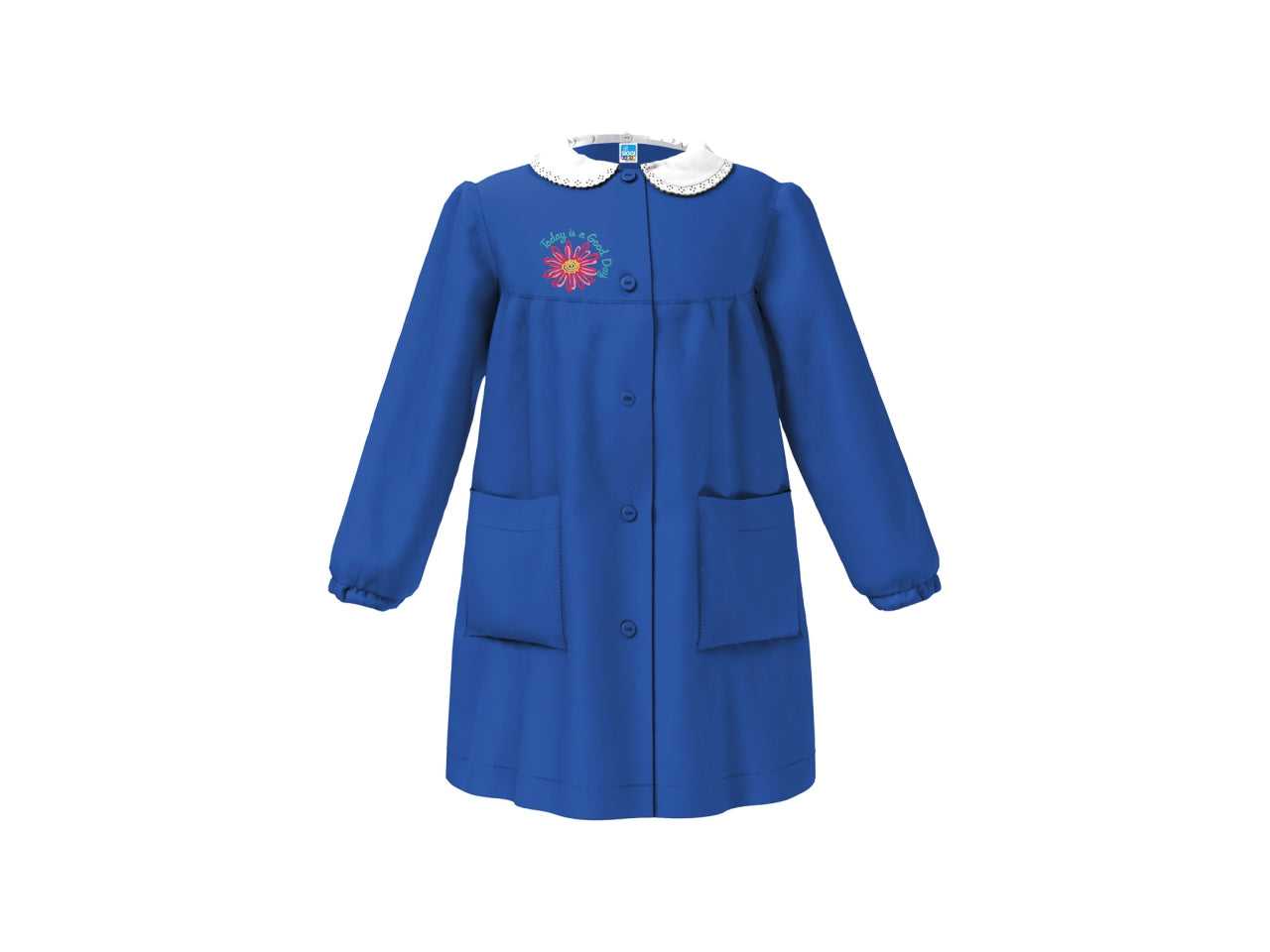 Grembiule scuola bimba blu, taglia 10 anni