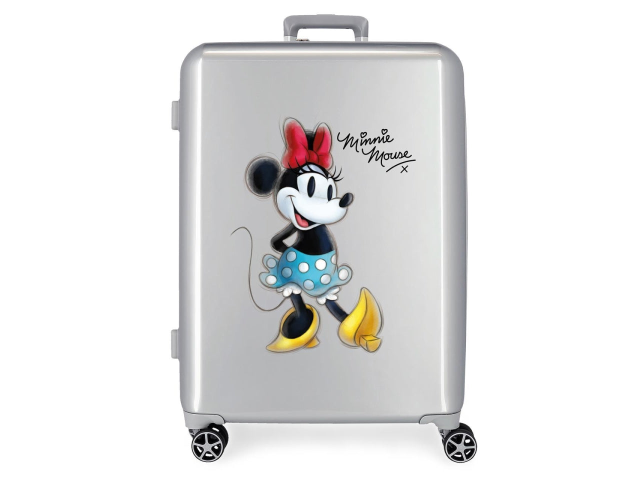 Disney valigia in abs 70cm 4 ruote joyful minnie