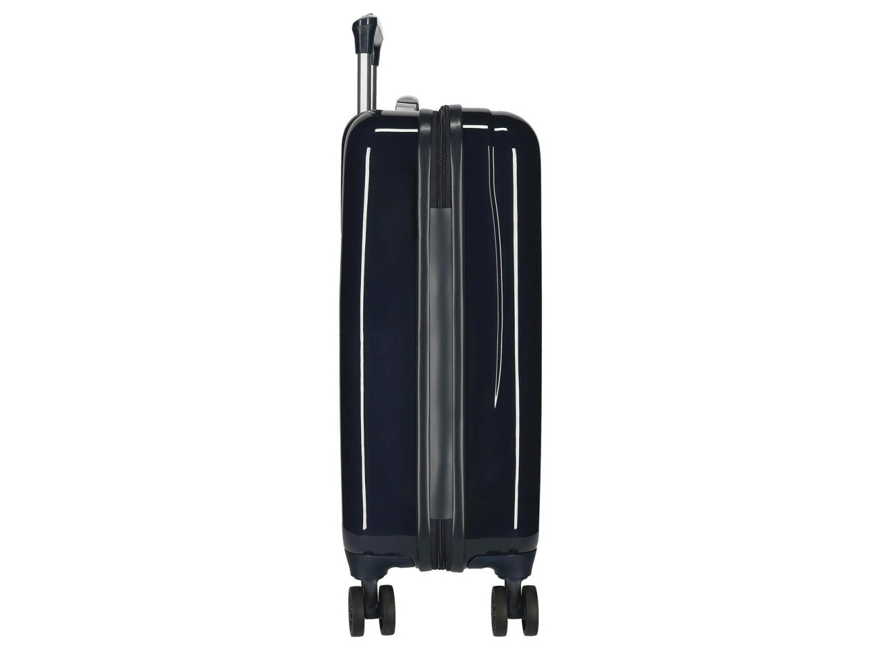 Disney valigia in abs 55cm 4 ruote mickey y minnie london blu navy
