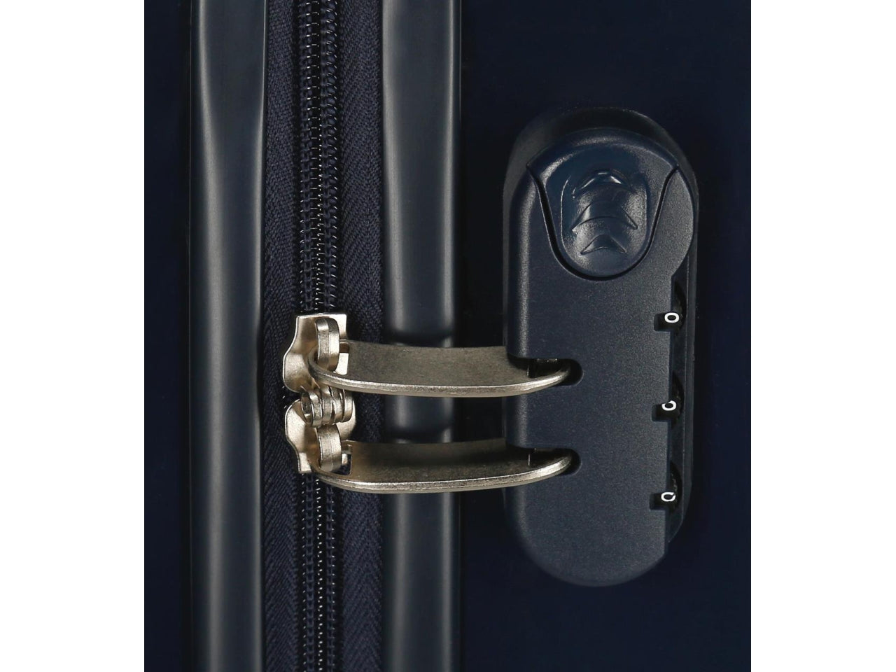 Disney valigia in abs 55cm 4 ruote mickey y minnie london blu navy