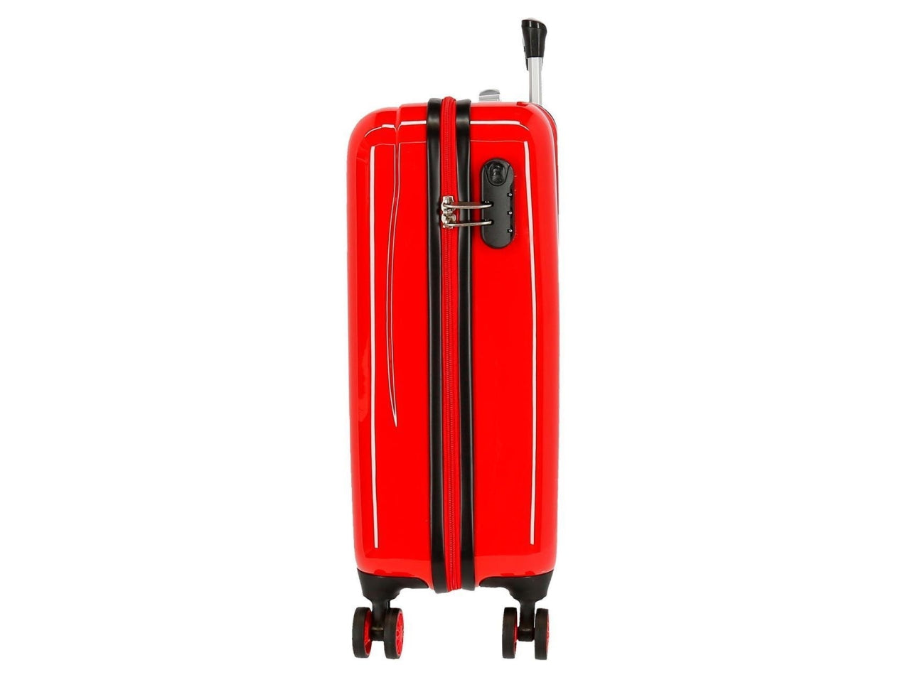Disney valigia in abs 55cm 4 ruote mickey y minnie london rosso