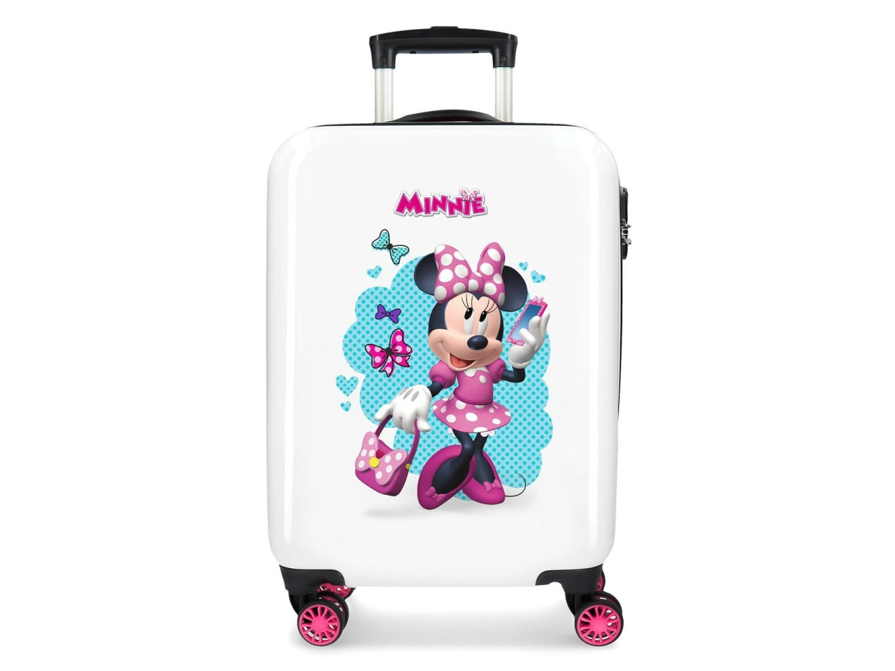 Disney valigia in abs 55cm 4 ruote good mood minnie