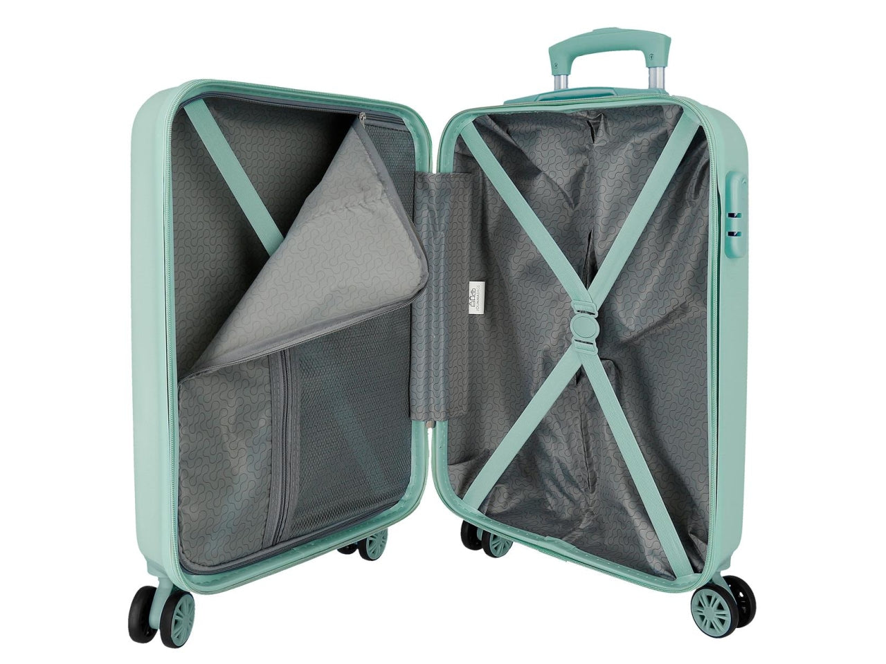 Disney trolley in abs 55cm 4 ruote aloha stitch turquesa
