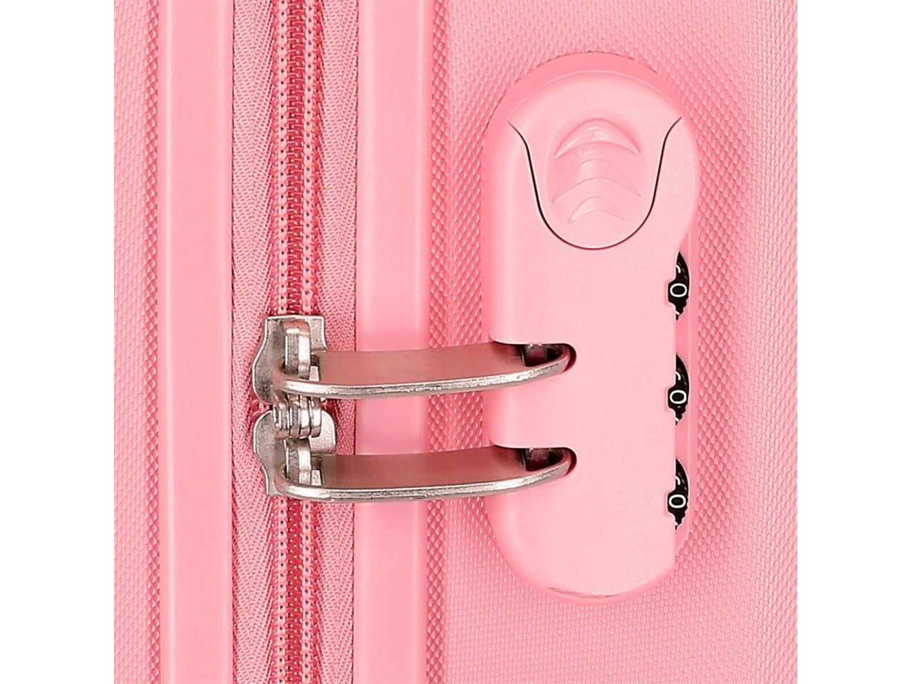 Disney trolley in abs 55cm 4 ruote stitch you&me rosa