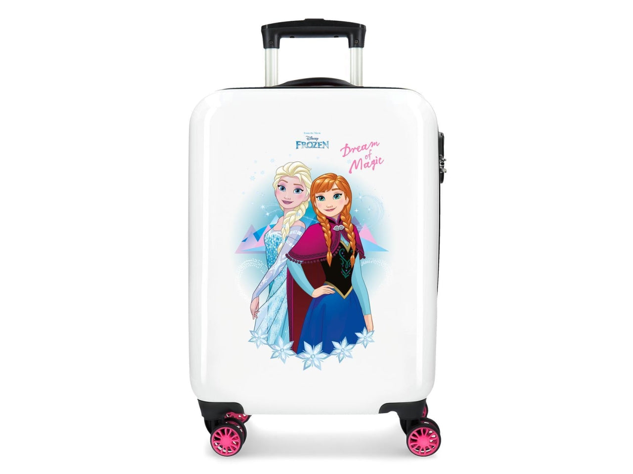 Disney valigia in abs 55cm 4 ruote dream of magic frozen
