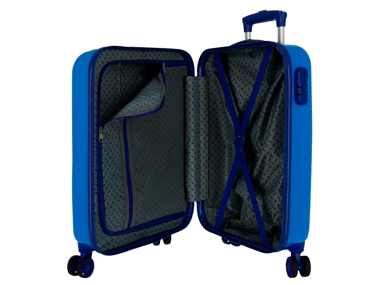 Marvel valigia in abs 55cm 4 ruote red blu