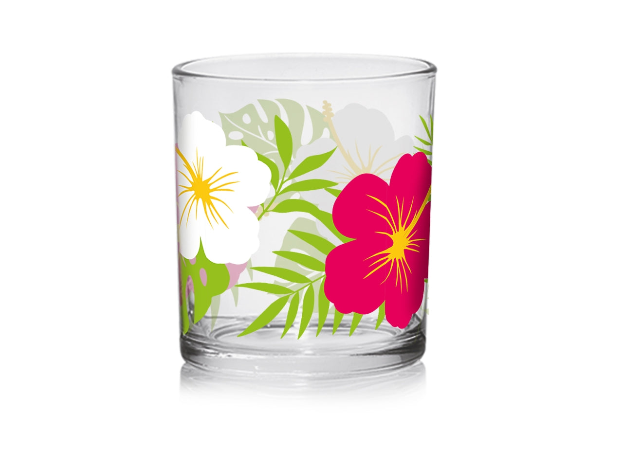 Ibisco okt 3 bicchieri linda acqua 220cc in vetro