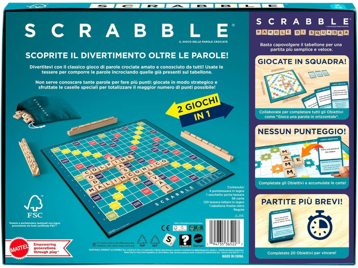 Gioco Scrabble in legno