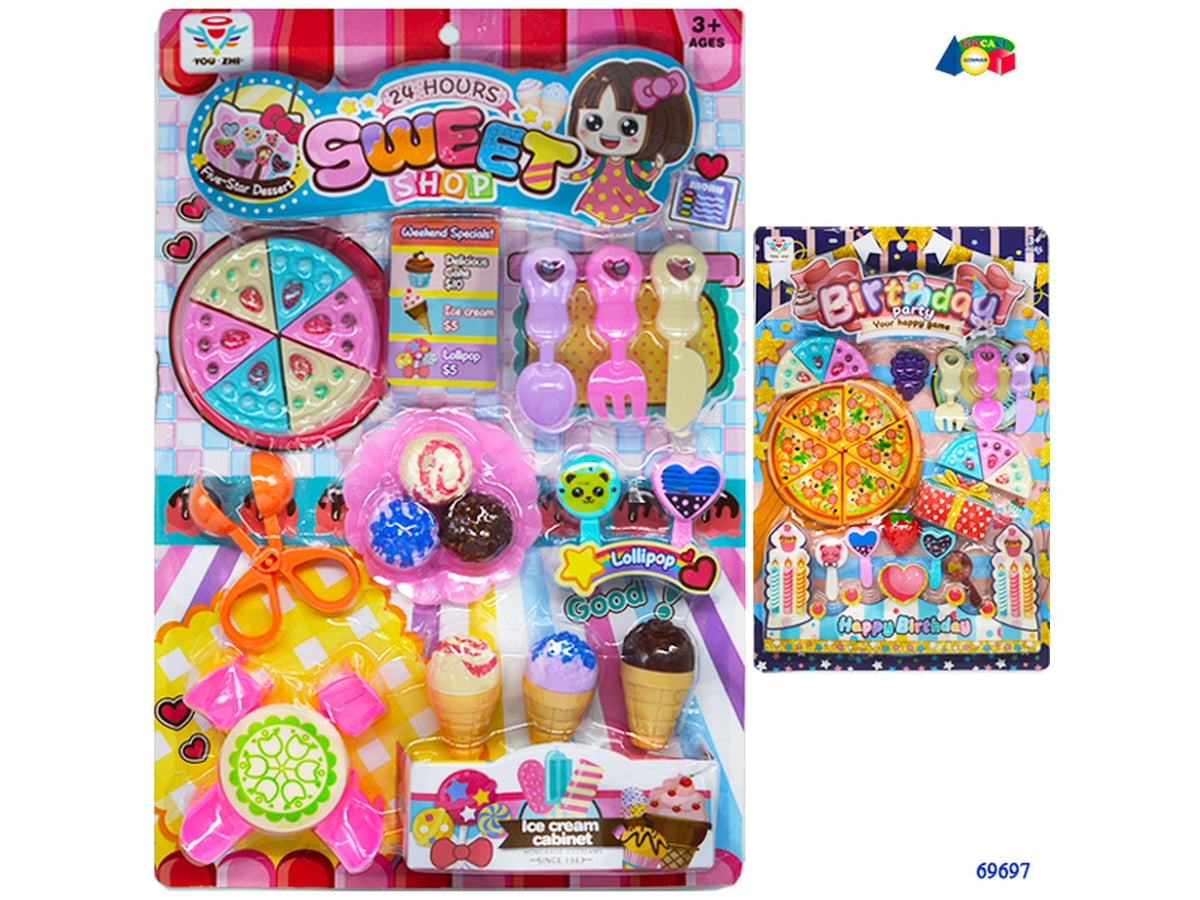 Set specialita' dolce e salato con posate assortito