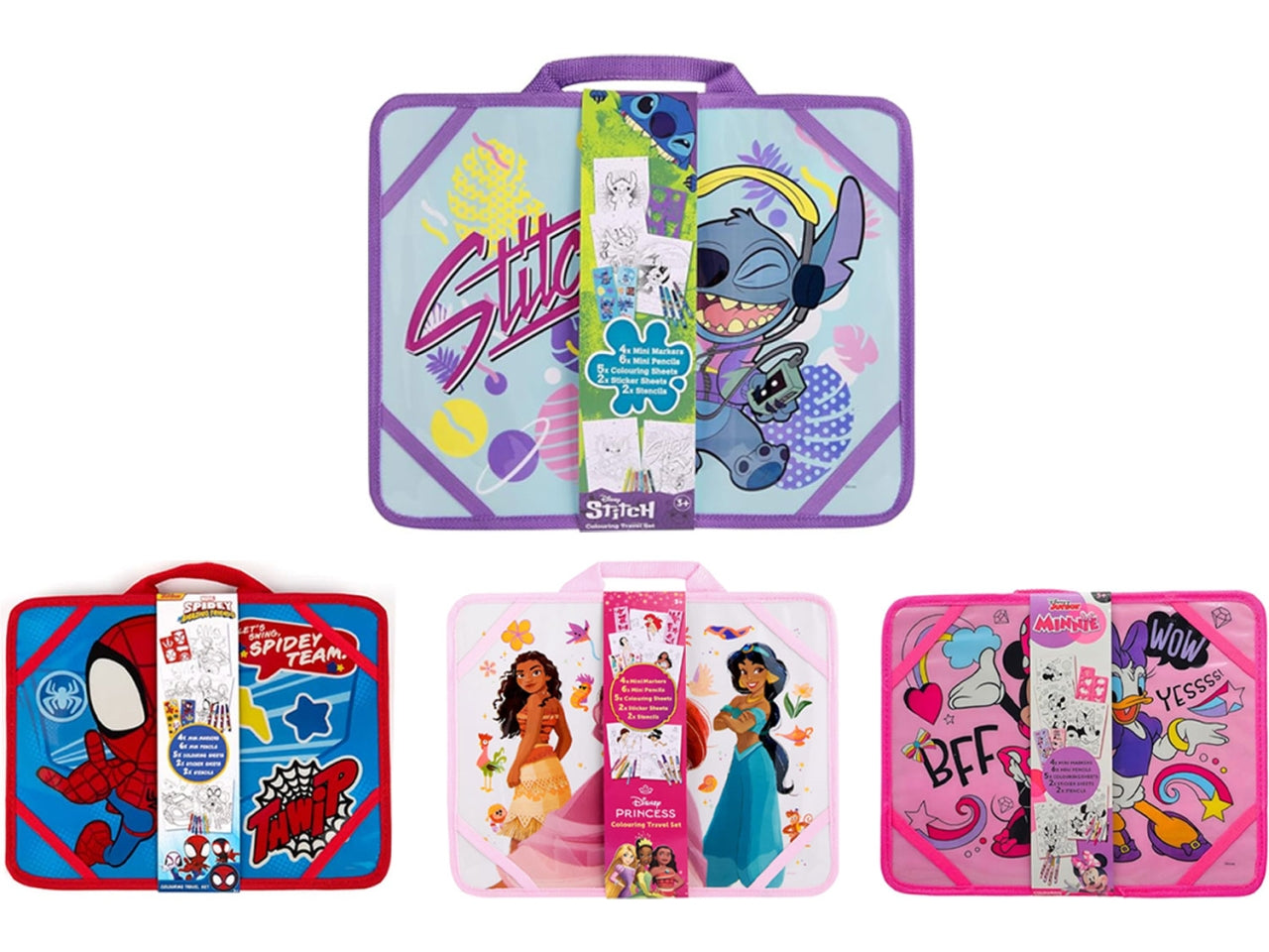 Disney set coloring da viaggio 4 ass.