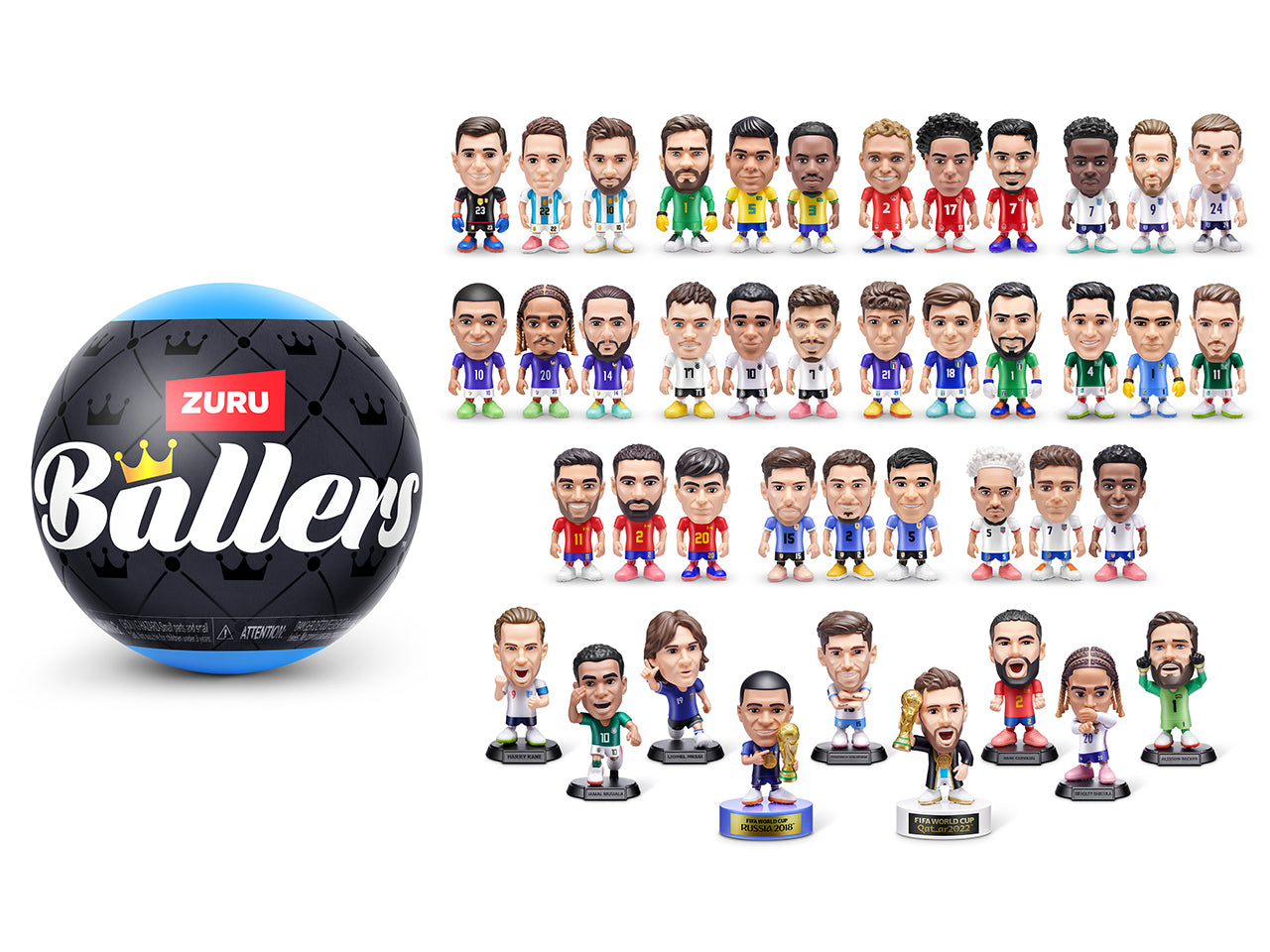 Fifa Baller collezzione 33 giocatori ufficiali Fifa World Cup
