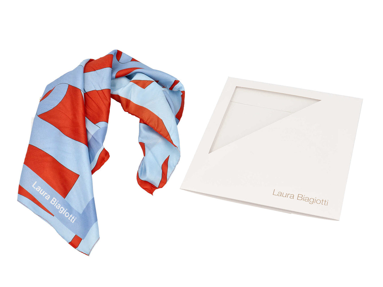 Foulard maxi intreccio lb corallo 53x53cm