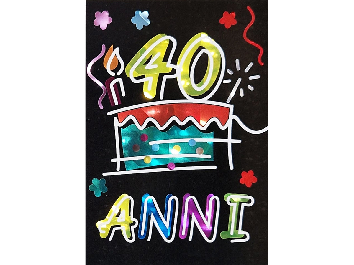 Biglietto 40anni flashcard 098
