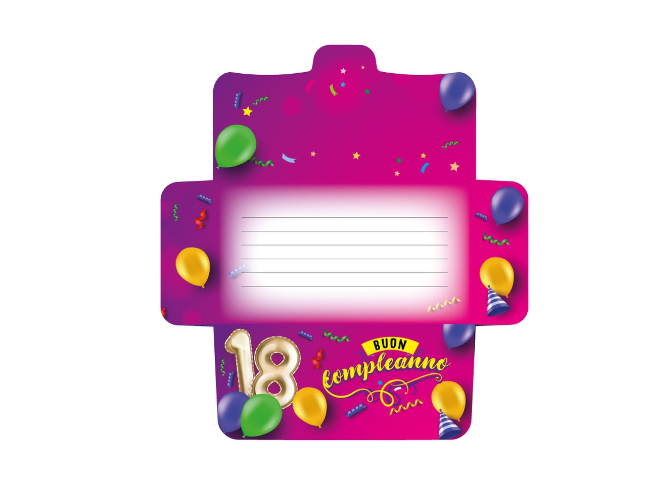 Biglietto portasoldi 18anni flashcard 037