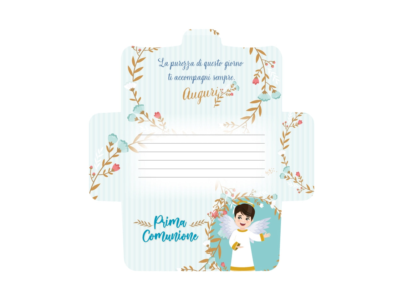 Biglietto portasoldi prima comunione flashcard 007