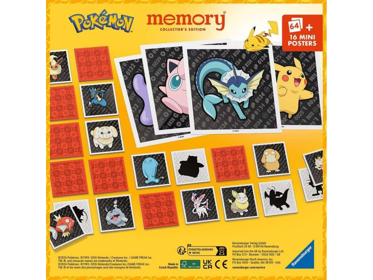 Gioco memory pokÃ©mon collectors edition