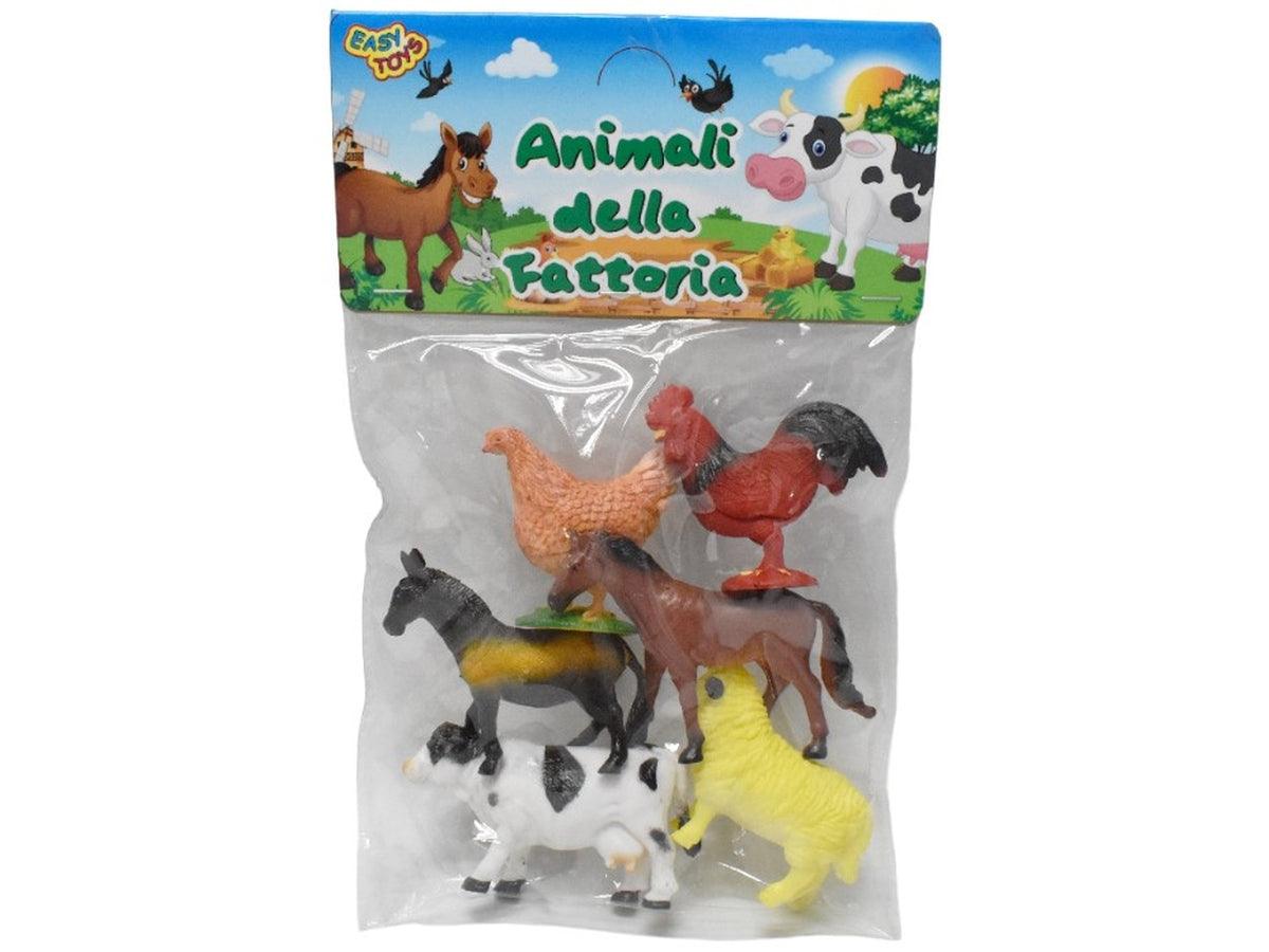 Gioco animali della fattoria 6pz