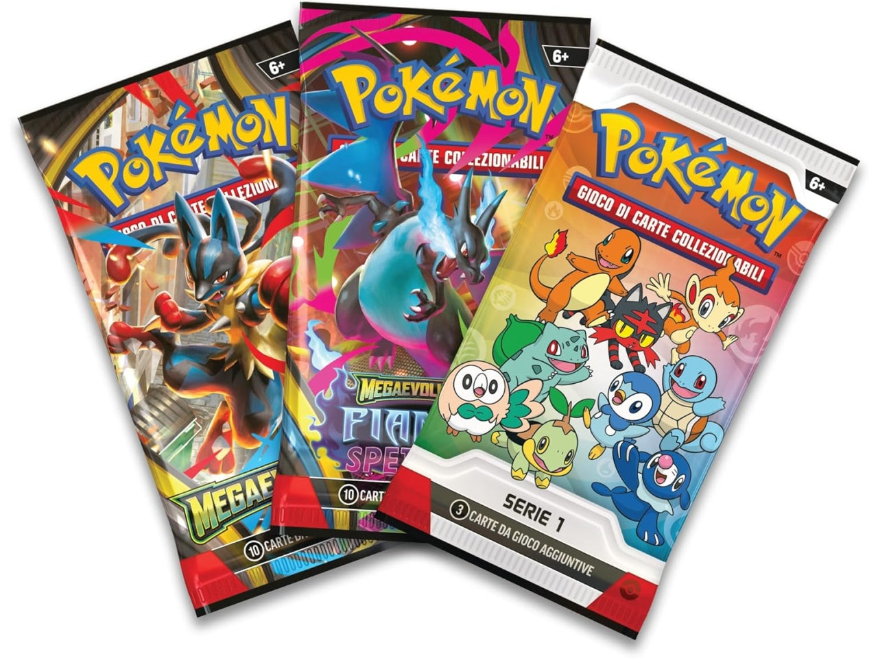 Pokemon Collezione Illustrazione Primi Compagni d'Avventura