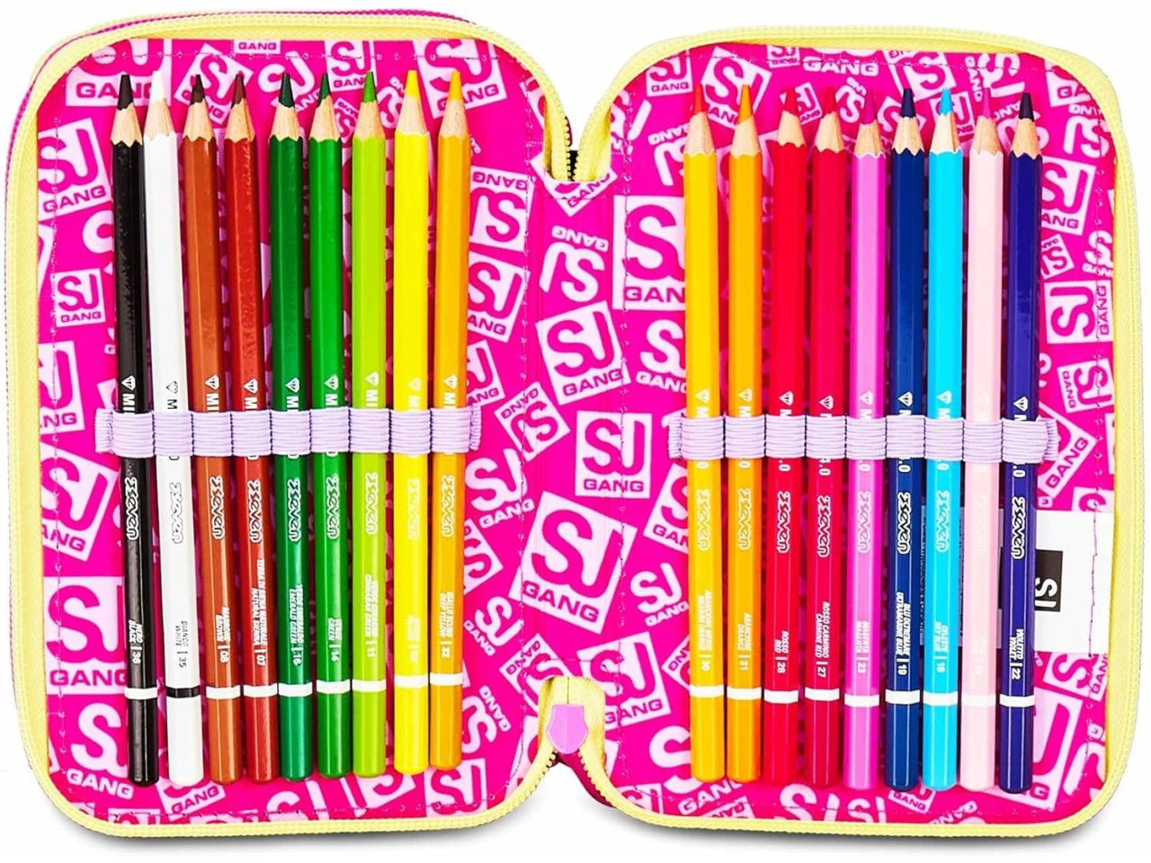 Astuccio 3 zip sj gang game-led girl