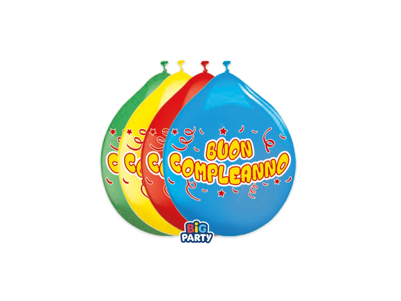 Palloncini Medium 26cm Buon Compleanno set da 10 palloncini Assortiti