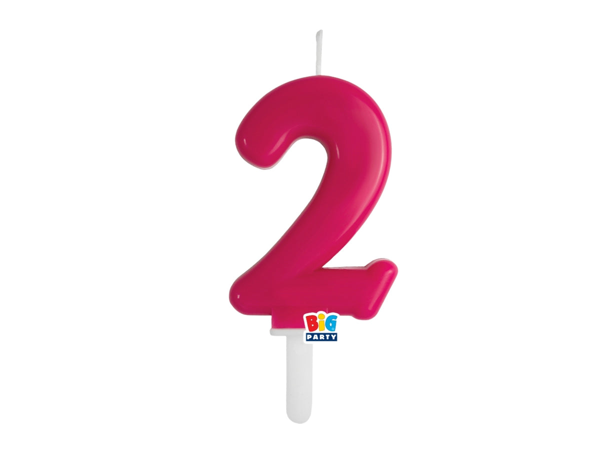 Candelina numero  2 di Cera Tiny Plump Cherry 7cm