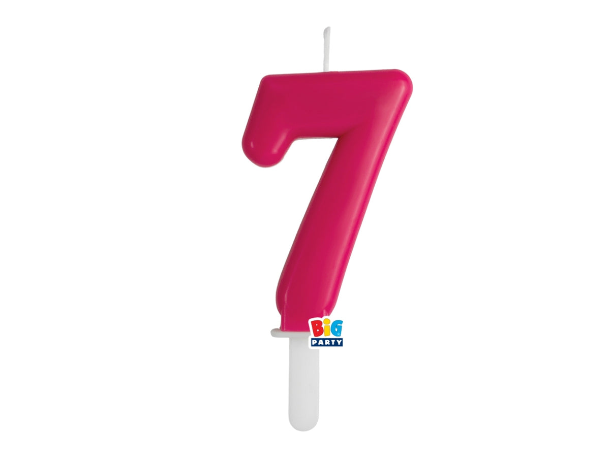 Candelina numero  7 di Cera Tiny Plump Cherry 7cm
