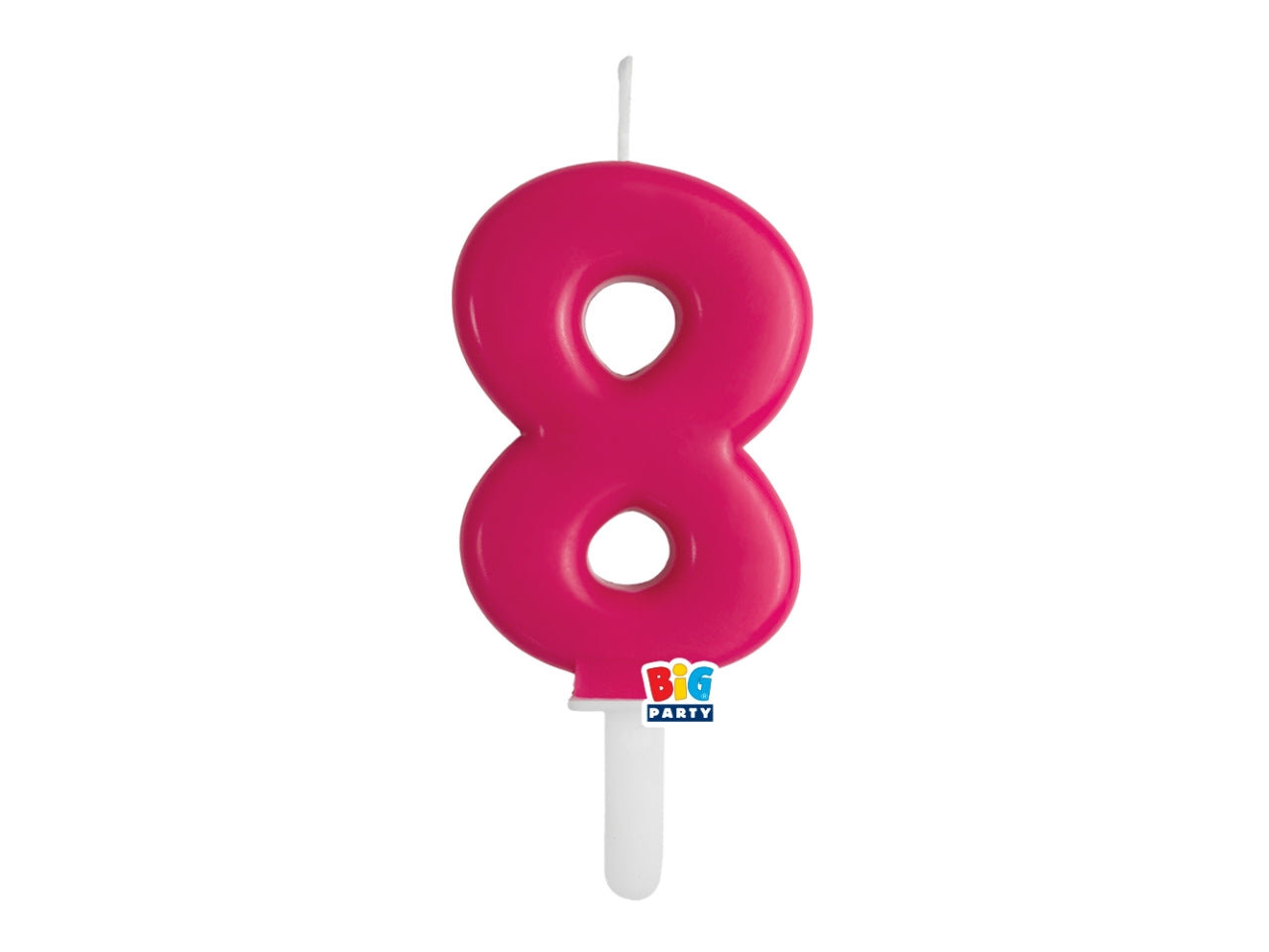 Candelina numero  8 di Cera Tiny Plump Cherry 7cm