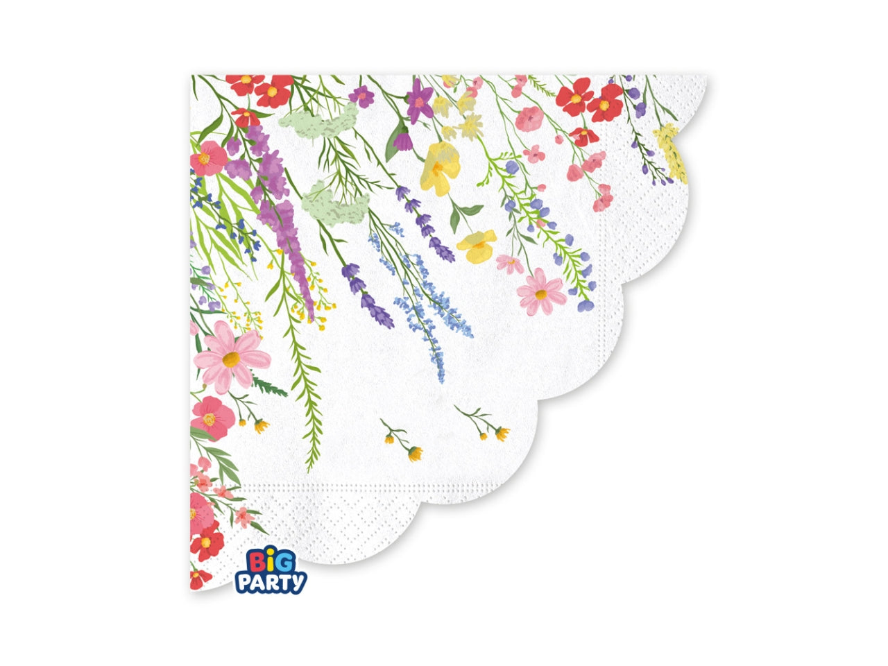 Tovaglioli 33x33cm Fiori di Campo set da 16 tovaglioli