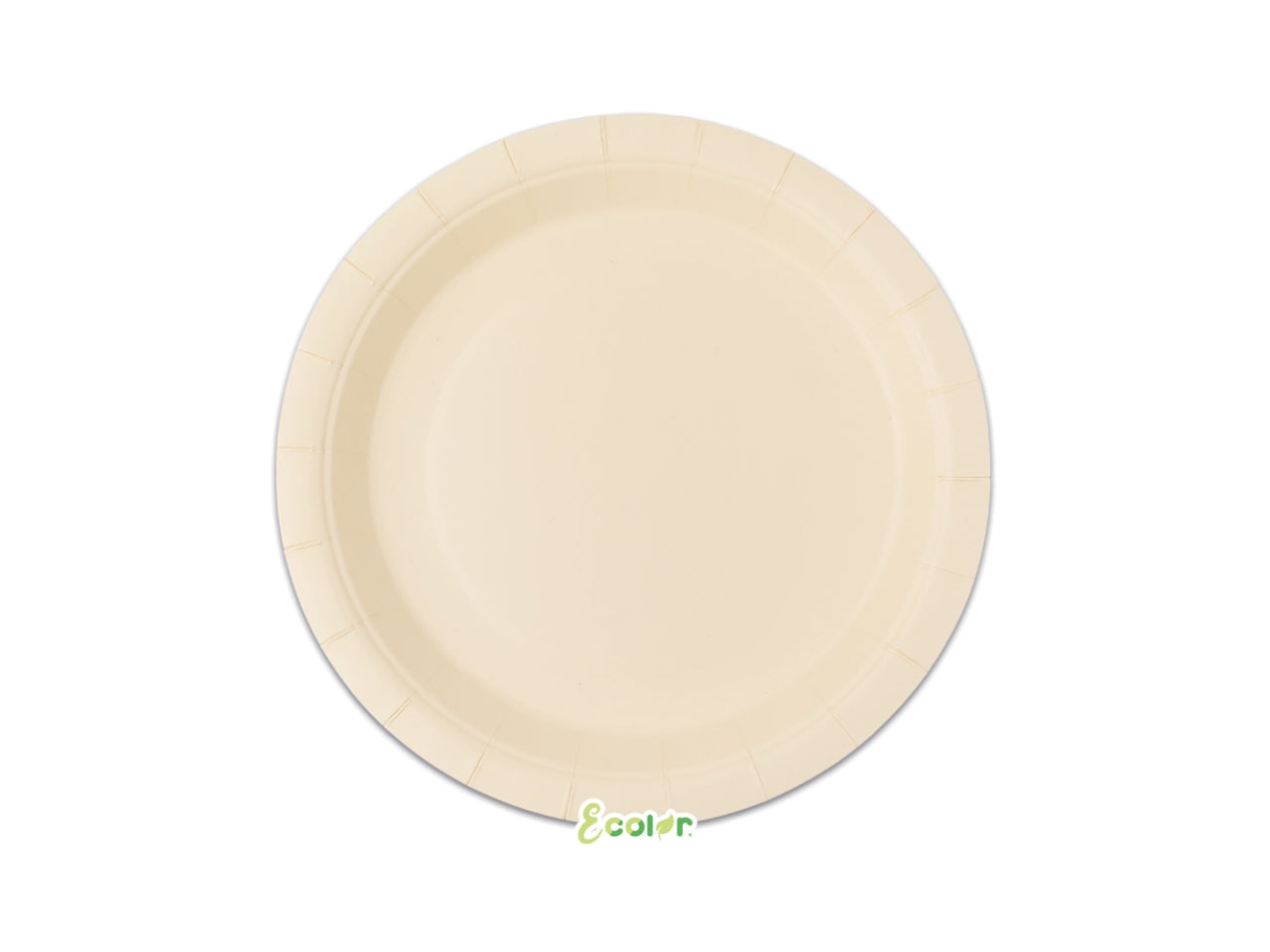 Piatti Ecolor 24cm Latte set da 25 piatti