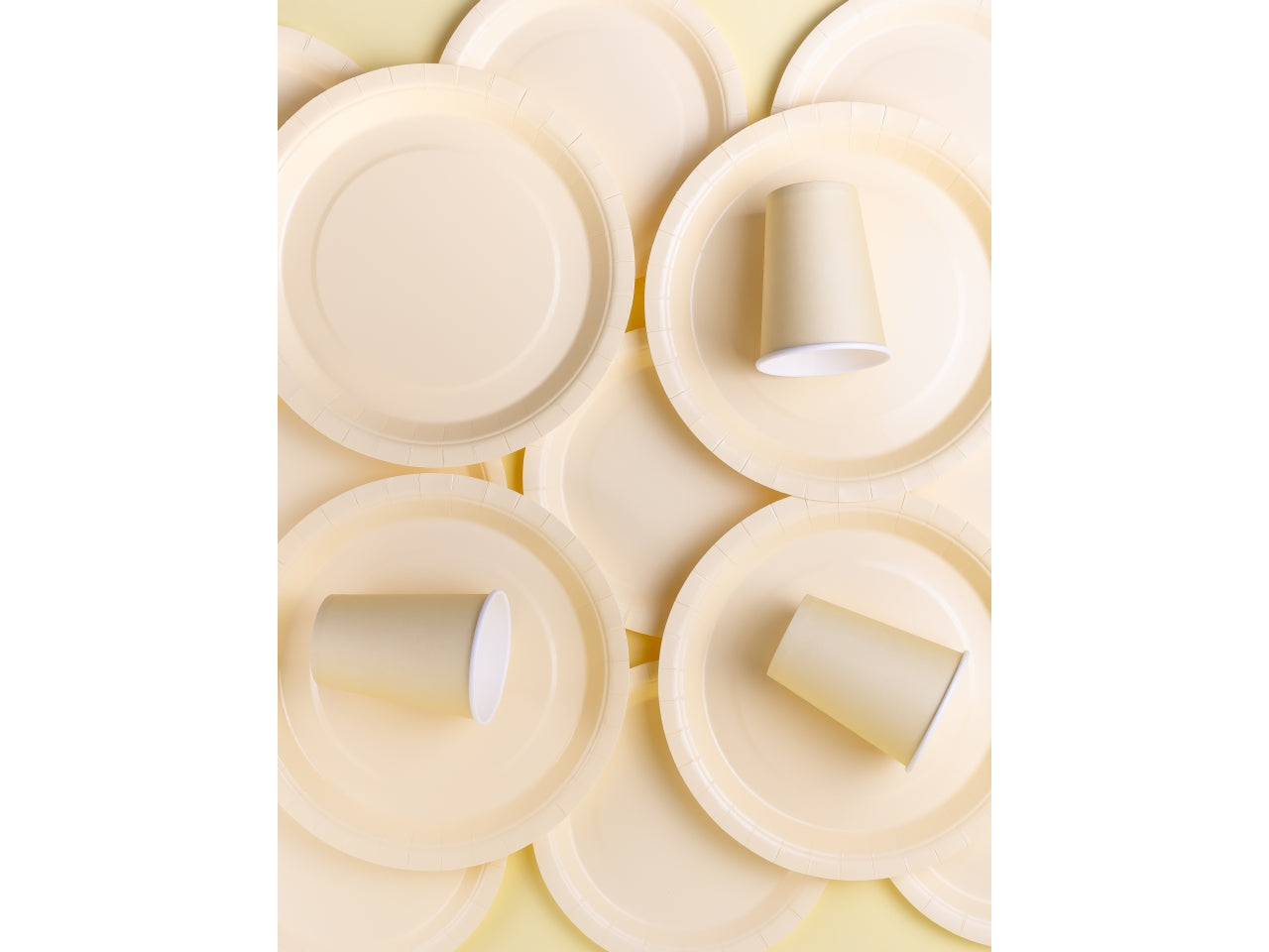 Piatti Ecolor 24cm Latte set da 25 piatti