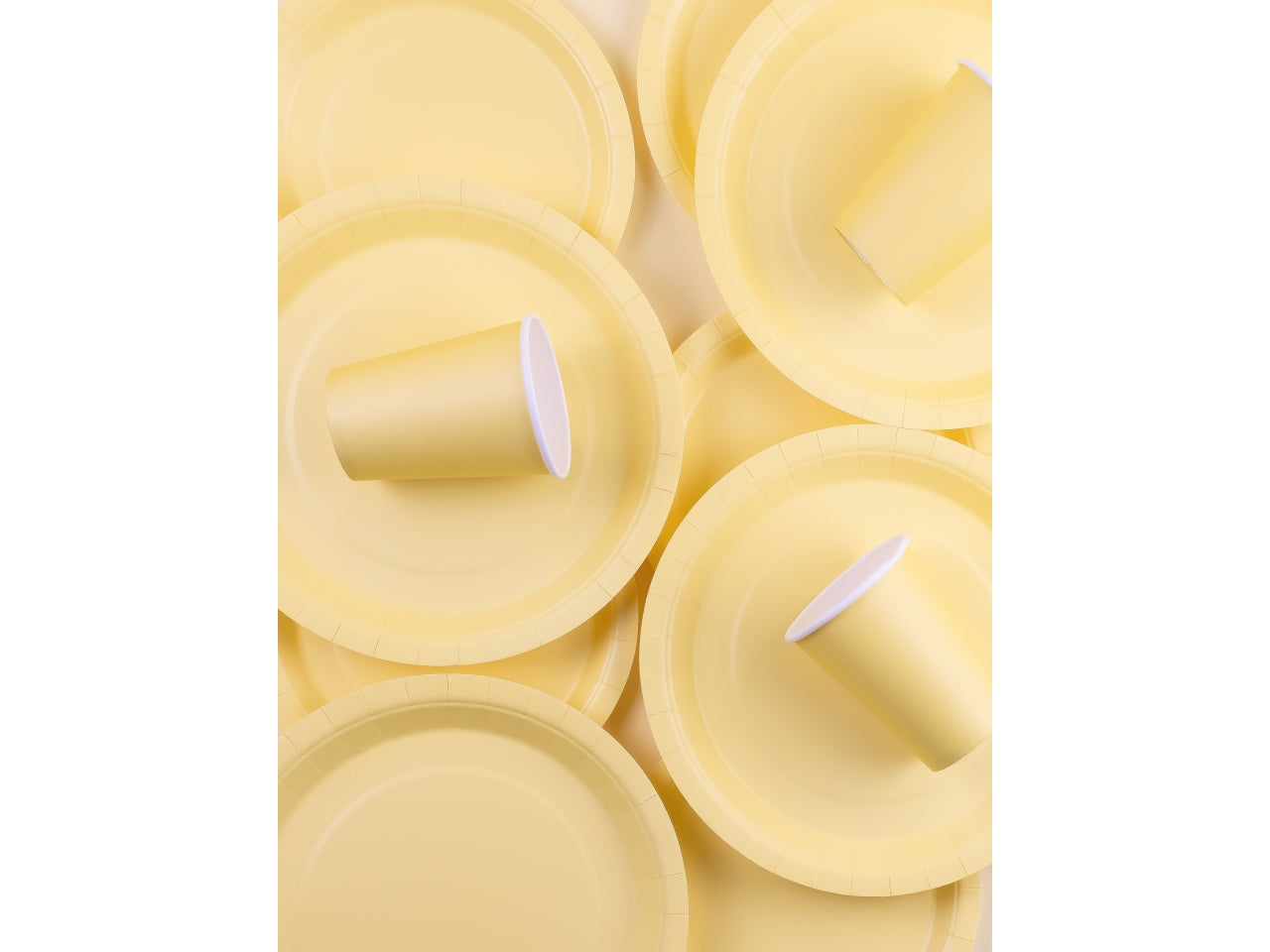 Piatti Ecolor 24cm Giallo Baby set da 25 piatti