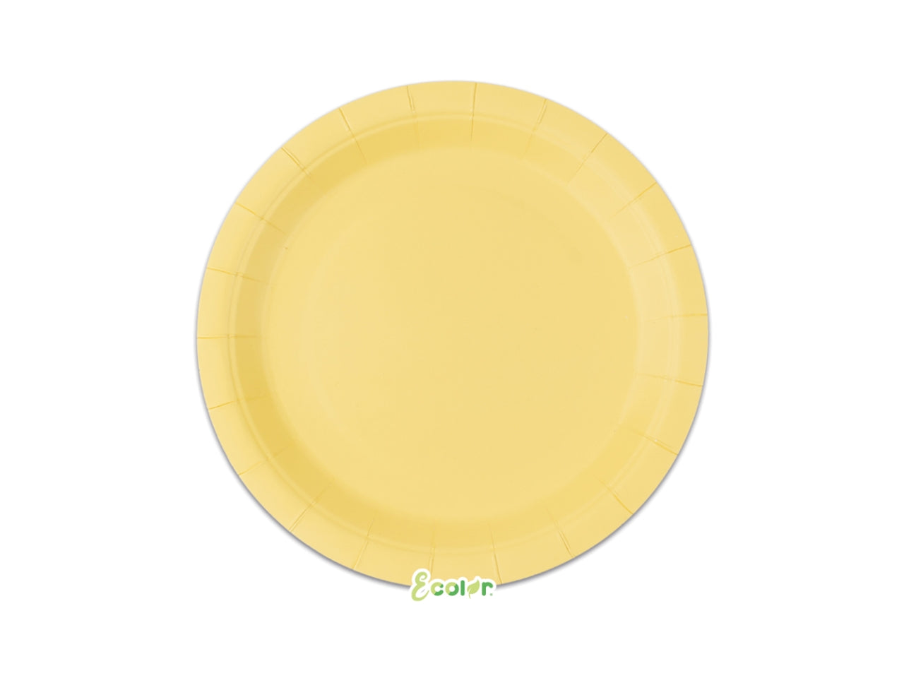 Piatti Ecolor 24cm Giallo Baby set da 25 piatti