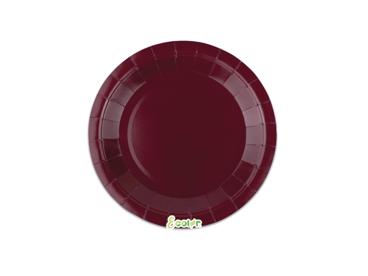 Piatti Ecolor 18cm Borgogna set da 25 piatti