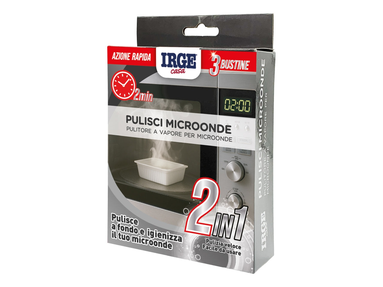 Pulitore a vapore microonde 3x40ml