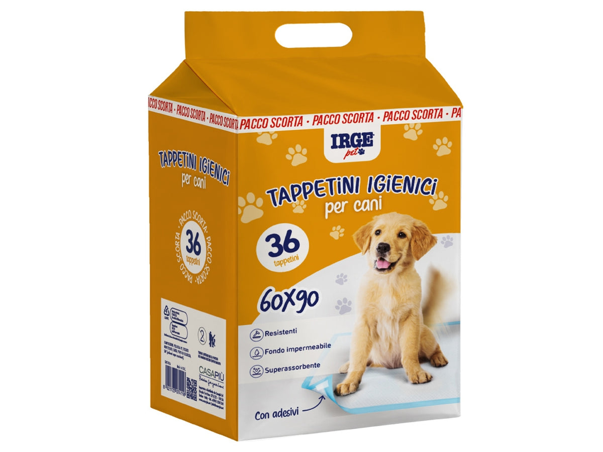 Tappetini igienici per cani 60x90cm set da 36 tappetini  $